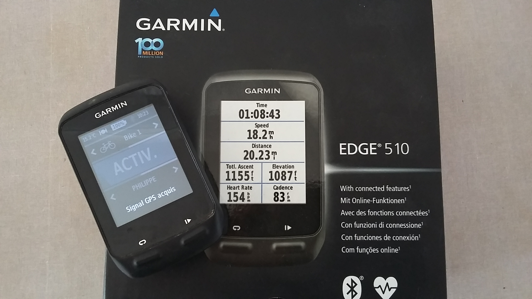 compteur cardio gps capteur de cadence garmin